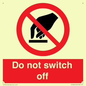 Do not switch off 